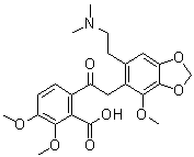罂粟碱分子结构 (CAS 131-28-2)