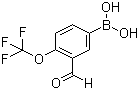 结构式 CAS# 1310383-91-5, [3-甲酰基-4-(三氟甲氧基)苯基]硼酸