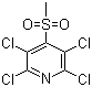 结构式 CAS# 13108-52-6, 2,3,5,6-四氯-4-(甲磺酰)吡啶