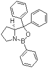结构式 CAS# 131180-90-0, (S)-四氢-1,3,3-三苯基-1H,3H-吡咯并[1,2-c][1,3,2]恶唑硼烷