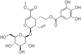 结构式 CAS# 131189-57-6, 山茱萸新苷; 山茱萸裂甙