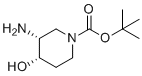 structure of CAS# 1312798-50-7, tert-butyl (3R,4S)-3-amino-4-hydroxypiperidine-1-carboxylate