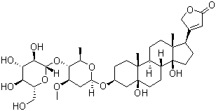 Periplocin molecular structure (CAS 13137-64-9)