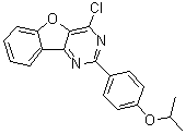 4-Chloro-2-[4-(1-methylethoxy)phenyl]benzofuro[3,2-d]pyrimidine molecular structure (CAS 1315326-77-2)