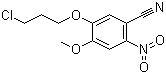 5-(3-Chloropropoxy)-4-methoxy-2-nitrobenzonitrile molecular structure (CAS 1315512-61-8)