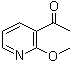 结构式 CAS# 131674-40-3, 1-(2-甲氧基-3-吡啶基)乙酮