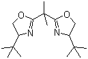 结构式 CAS# 131833-93-7, (S,S)-(-)-2,2'-异丙叉双(4-叔丁基-2-噁唑啉)