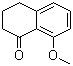 结构式 CAS# 13185-18-7, 8-甲氧基-1-萘满酮; 8-甲氧基-1-四氢萘酮