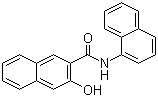 structure of CAS# 132-68-3, 3-Hydroxy-N-naphthalen-1-ylnaphthalene-2-carboxamide;Acco Naphthol AS-BO