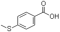 结构式 CAS# 13205-48-6, 4-甲硫基苯甲酸