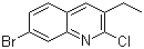structure of CAS# 132118-52-6, 7-Bromo-2-chloro-3-ethylquinoline