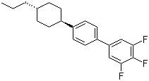 structure of CAS# 132123-39-8, 4'-(trans-4-Propylcyclohexyl)-3,4,5-trifluorobiphenyl