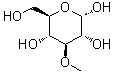 structure of CAS# 13224-94-7, 3-O-Methyl-alpha-D-glucopyranose;3-O-Methyl-alpha-D-glucose