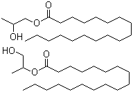 Propylene glycol monostearate molecular structure (CAS 1323-39-3)