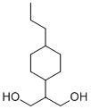 structure of CAS# 132310-86-2, 2-(4-Propylcyclohexyl)propane-1,3-diol;trans-2-(4-Propylcyclohexyl)propane-1,3-diol