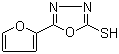 structure of CAS# 13239-11-7, 5-(2-Furyl)-1,3,4-oxadiazole-2-thiol;5-Furan-2-yl-[1,3,4]oxadiazole-2-thiol