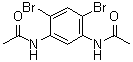 结构式 CAS# 132530-67-7, N,N'-二乙酰基-4,6-二溴-1,3-苯二胺