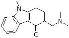 3-Dimethylaminomethyl-1,2,3,4-tetrahydro-9-methylcarbazol-4-one molecular structure (CAS 132659-89-3)
