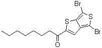 结构式 CAS# 1327334-59-7, 1-(4,6-二溴噻吩并[3,4-b]噻吩-2-基)-1-辛酮