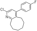 structure of CAS# 132813-14-0, 2-Chloro-4-(4-fluorophenyl)-5,6,7,8,9,10-hexahydrocycloocta[b]pyridine