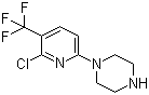 structure of CAS# 132834-56-1, 1-[6-Chloro-5-(trifluoromethyl)pyridin-2-yl]piperazine