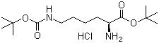 Ne-Boc-L-lysine tert-butyl ester hydrochloride molecular structure (CAS 13288-57-8)