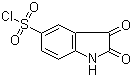 2,3-Dioxo-2,3-dihydro-1H-indole-5-sulfonyl chloride molecular structure (CAS 132898-96-5)