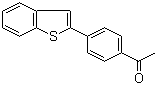 structure of CAS# 132932-62-8, 2-(4-Acetoxyphenyl)benzothiophene;1-(4-Benzo[b]thien-2-ylphenyl)-ethanone