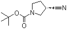 structure of CAS# 132945-78-9, (S)-1-BOC-3-Cyanopyrrolidine;(S)-1-N-(tert-Butoxycarbonyl)-3-cyanopyrrolidine
