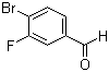 结构式 CAS# 133059-43-5, 4-溴-3-氟苯甲醛