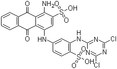 结构式 CAS# 13324-20-4, 活性蓝 4; 活性艳蓝 X-BR; 活性艳蓝 X-ARL; 活性艳蓝 X-BR; 活性艳蓝 X-ARL