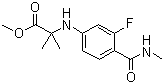 N-[3-Fluoro-4-[(methylamino)carbonyl]phenyl]-2-methylalanine methyl ester molecular structure (CAS 1332524-01-2)