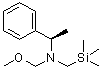 结构式 CAS# 133407-38-2, (alphaR)-N-(甲氧基甲基)-alpha-甲基-N-[(三甲基硅烷基)甲基]苯甲胺