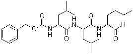 Cbz-leucinyl-leucinyl-norleucinal molecular structure (CAS 133407-83-7)
