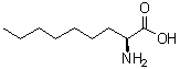 structure of CAS# 133444-84-5, (2S)-2-Aminononanoic acid