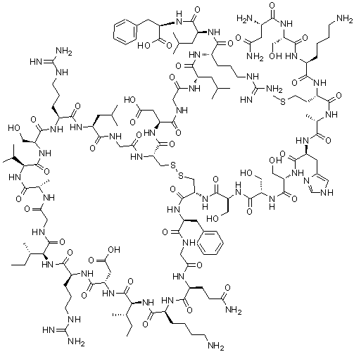 Rat brain natriuretic peptide(1-32) molecular structure (CAS 133448-20-1)