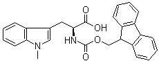 structure of CAS# 1334509-86-2, N-[(9H-Fluoren-9-ylmethoxy)carbonyl]-1-methyl-L-tryptophan