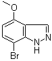 structure of CAS# 1337879-62-5, 7-Bromo-4-methoxy-1H-indazole