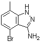 structure of CAS# 1337881-26-1, 4-Bromo-7-methyl-1H-indazol-3-amine