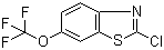 2-Chloro-6-(trifluoromethoxy)benzothiazole molecular structure (CAS 133840-96-7)