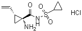 (1R,2R)-1-Amino-N-(cyclopropylsulfonyl)-2-ethenylcyclopropanecarboxamide hydrochloride molecular structure (CAS 1338580-59-8)