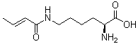 结构式 CAS# 1338823-35-0, N6-(1-氧代-2-丁烯-1-基)-L-赖氨酸