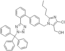 Trityl losartan molecular structure (CAS 133909-99-6)