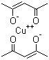 structure of CAS# 13395-16-9, Cupric acetylacetonate;Copper(II) acetylacetonate