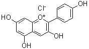 Pelargonidin chloride molecular structure (CAS 134-04-3)