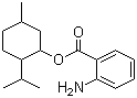 structure of CAS# 134-09-8, Menthyl anthranilate;5-Methyl-2-(1-methylethyl)-cyclohexanol 2-aminobenzoate