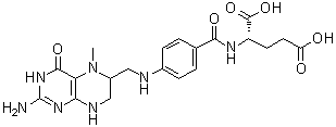N-Methyltetrahydrofolic acid molecular structure (CAS 134-35-0)