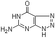 structure of CAS# 134-58-7, 8-Azaguanine;5-Amino-3,6-dihydro-[1,2,3]triazolo[4,5-d]pyrimidin-7-one; 5-Amino-1H-triazolo[4,5-d]pyrimidin-7-ol; 2-Amino-6-hydroxy-8-azapurine