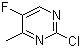 结构式 CAS# 134000-96-7, 2-氯-5-氟-4-甲基嘧啶