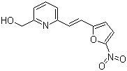 结构式 CAS# 13411-16-0, 硝呋吡醇; 6-(2-(5-硝基-2-呋喃基)乙烯基)-2-吡啶甲醇